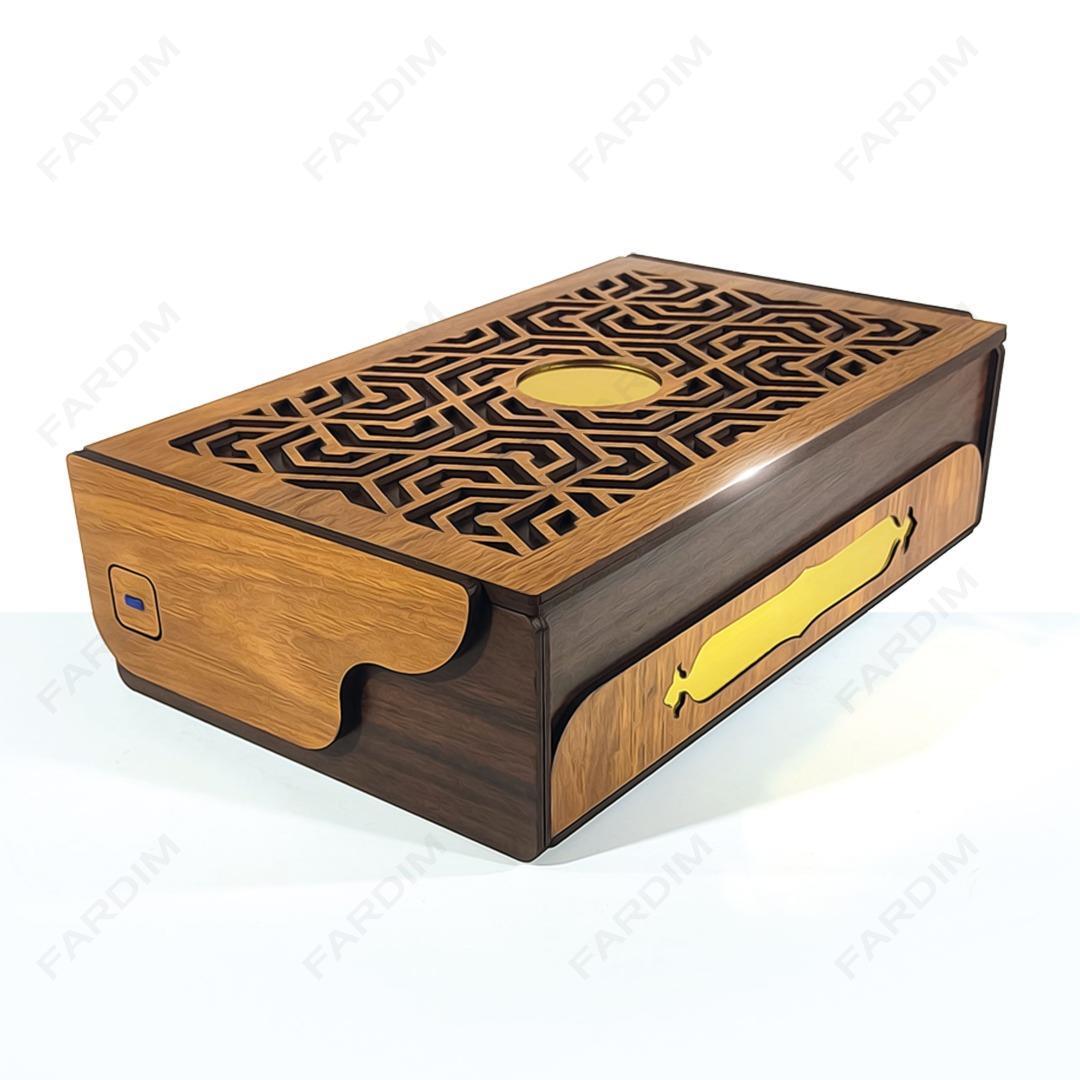 طرح برش لیزری جعبه پذیرایی و دمنوش کد A132270